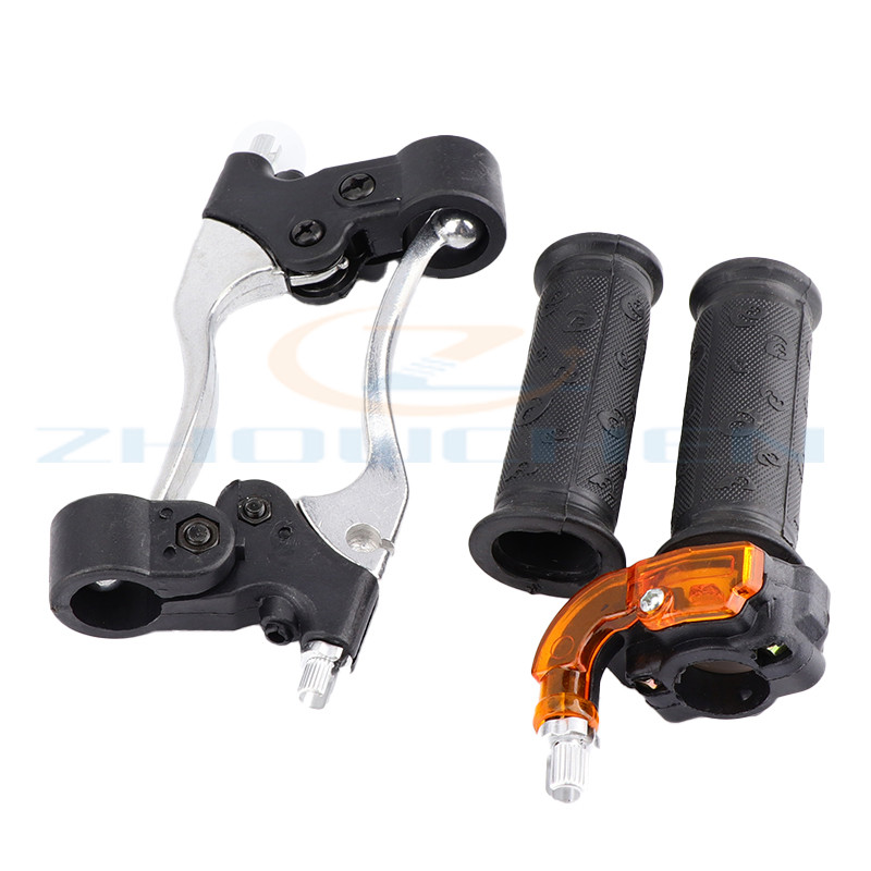 22mm otočné rukoväte plynu, brzdové páky, sada pre 2-taktné 47cc 49cc Mini Moto Dirt Cross Pocket Bike ATV Minimoto Motocross