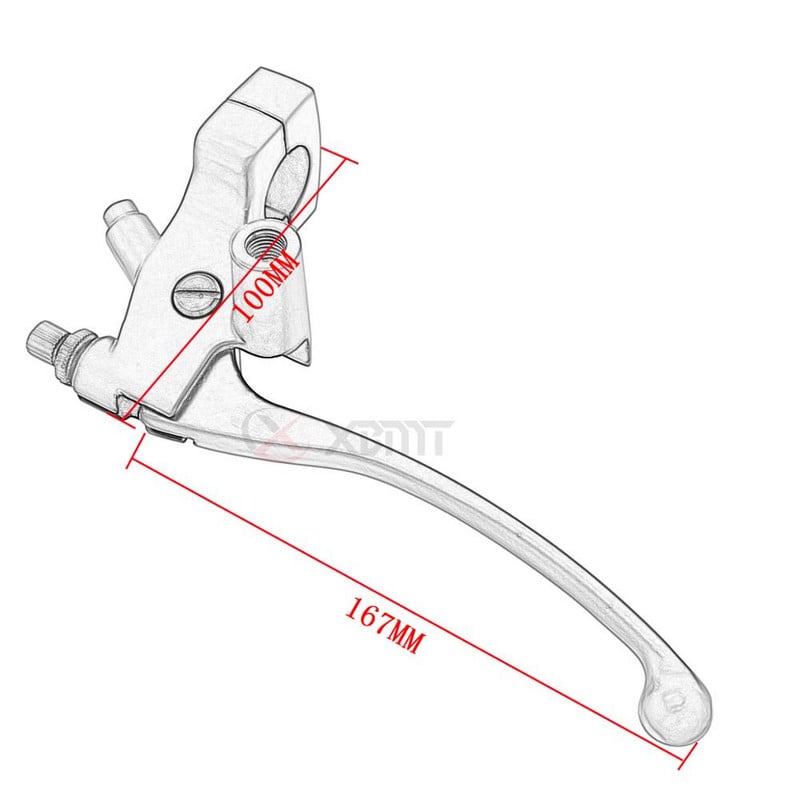 Motocykel 1'' 25 mm čierna chrómová ľavá páka spojky pre Honda Magna Steed VLX 400/600 Shadow 250 400 600 750 VT600 VT750