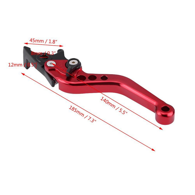 1 pár univerzálnych upravených dvojitých kotúčových brzdových pák pre motocyklový skúter, príslušenstvo vhodné pre Yamaha, Honda, Suzuki GY6 XMAX 400