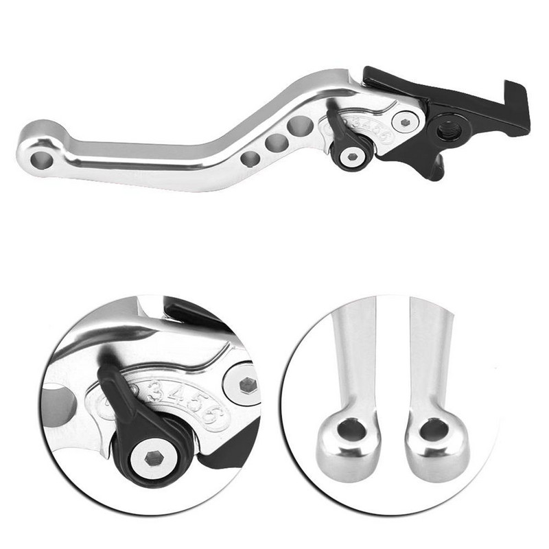 1 pár univerzálnych upravených dvojitých kotúčových brzdových pák pre motocyklový skúter, príslušenstvo vhodné pre Yamaha, Honda, Suzuki GY6 XMAX 400