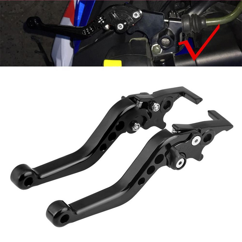 1 pár univerzálnych upravených dvojitých kotúčových brzdových pák pre motocyklový skúter, príslušenstvo vhodné pre Yamaha, Honda, Suzuki GY6 XMAX 400