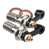 Čeljust kočnice motocikla Banjo vijak odzračni vijak bradavica M10X1.0MM/1.25MM 304 nehrđajući čelik za Honda Yamaha Kawasaki Suzuki