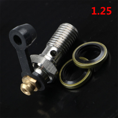 Čeljust kočnice motocikla Banjo vijak odzračni vijak bradavica M10X1.0MM/1.25MM 304 nehrđajući čelik za Honda Yamaha Kawasaki Suzuki