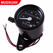 Crni 12V 140km/h Motocikl s dvostrukim odometrom Brzinomjer Mjerač brzine Noćno svjetlo Pozadinsko osvjetljenje Moto modifikacija Dio alata