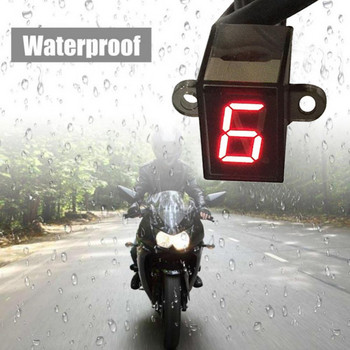 Универсален мотоциклет Цифров LED индикатор за скорости Лостове за превключване Сензорен дисплей Устойчив на висока температура Мотоциклетен индикатор за скорости