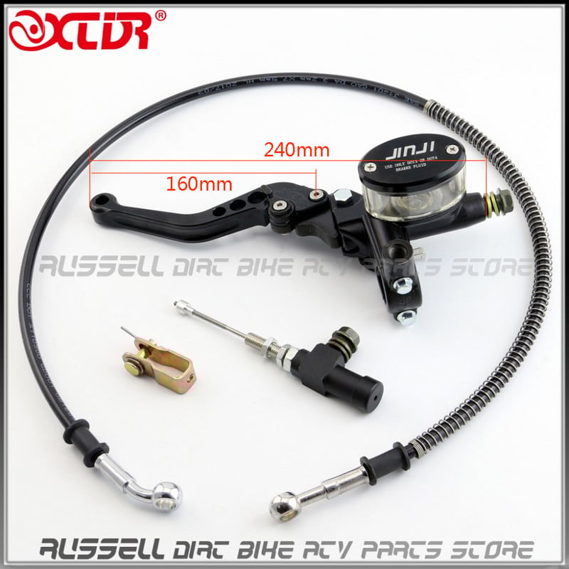 1200 mm hydraulická spojková páka hlavného valca, pletená olejová hadica, 110 ccm, 125 ccm ~ 250 ccm, motocykel Dirt Pit Bike