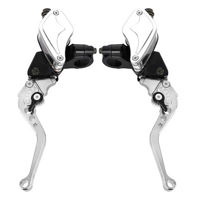 CNC hliníková sada 7/8" 22mm motocyklových hydraulických brzdových spojkových pák s nádržkou hlavného valca