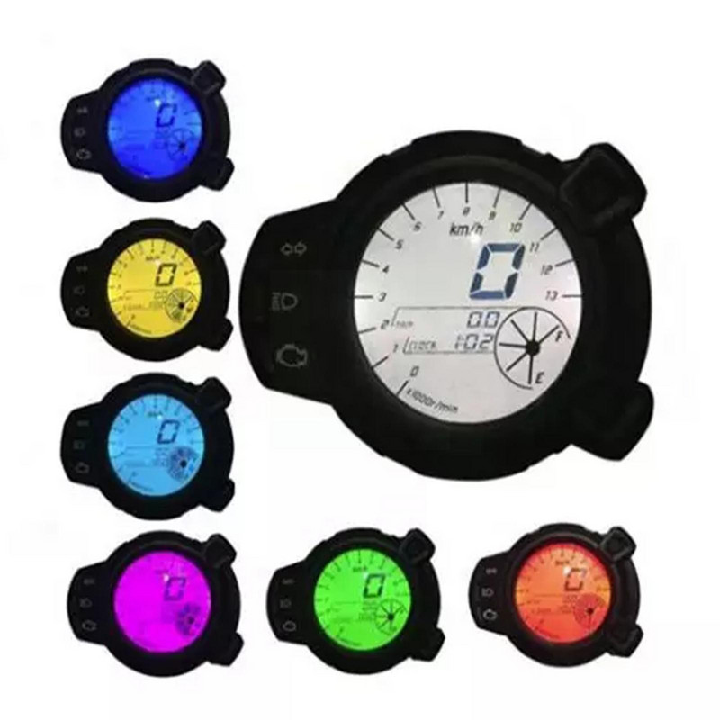 Motociklas 10000 Rmp 7 Spalva alyvos lygis LCD Skaitmeniniai prietaisai Spidometras Tachometras Odometras Rxm Bws 125 B K6d4