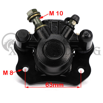 Kreisā/labā bremžu diska rotora suports 50cc-150cc ATV Go kart kvadraciklam Priekšējās un aizmugurējās bremžu daļas Taotao Roketa Sunl Kazuma