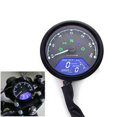 Nový motocyklový merač LED digitálny indikátor tachometra počítadlo kilometrov rýchlomer olejový merač multifunkčný s nočným videním