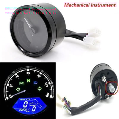 Nový motocyklový merač LED digitálny indikátor tachometra počítadlo kilometrov rýchlomer olejový merač multifunkčný s nočným videním