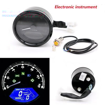 Nový motocyklový merač LED digitálny indikátor tachometra počítadlo kilometrov rýchlomer olejový merač multifunkčný s nočným videním