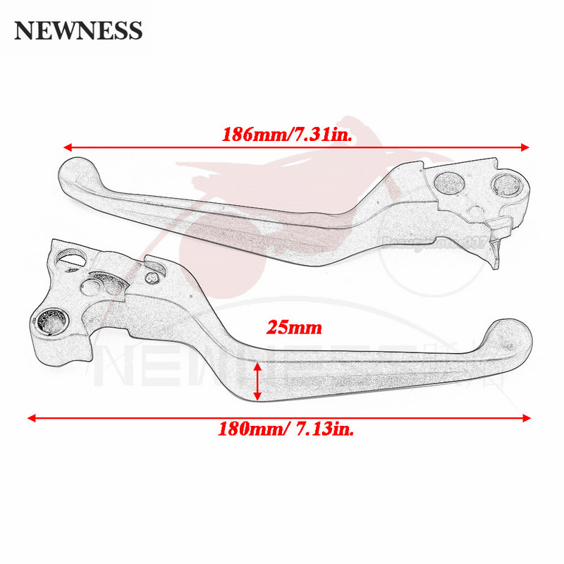 Páky radiacej páky brzdovej spojky motocykla pre Harley Sportster XL Touring Road King Electra Glide Softail Dyna