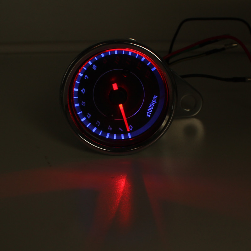 WUPP 1000 RPM univerzálny motocyklový tachometer LED obrazovka DC 12V Meter Gauge 13K rýchlomer pre Hondu Yamaha Suzuki