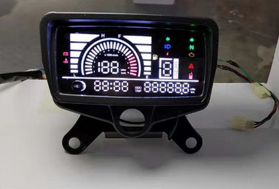 2022 Motocykel Rýchlomer Otáčkomer LED Displej Mechanický prístroj Zostava s USB nabíjaním pre Honda CG125 CG150 XF150