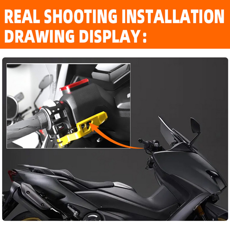 Rögzítőfék kar Kézifék kar YAMAHA TMAX530 TMAX500 TMAX 530 T-MAX 500 XMAX 400 XP500 XP530 Motorkerékpár tartozékokhoz