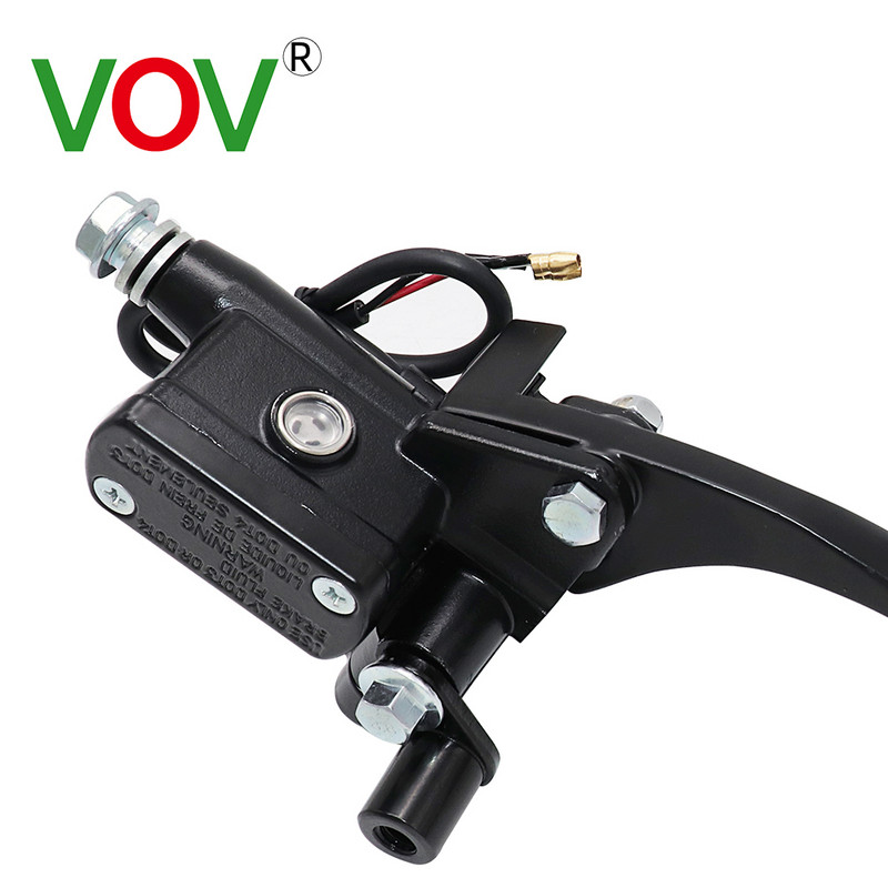 Motorkerékpár fék szivattyú Buggy Scooter Univerzális henger hidraulikus tengelykapcsoló fogantyú Tartozékok Bal jobb fekete ezüst fékkar