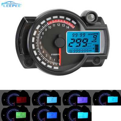 7 culori 299 KM/H Motocicletă LCD Digital Odometru Vitezometru Moto Tablou de bord Contor Motocicletă MAX pentru BMW E46 E60 90 Accesorii