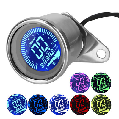 7 spalvų 299 KM/H motociklo LCD skaitmeninis odometro spidometras Moto prietaisų skydelis motociklo matuoklis MAX, skirtas BMW E46 E60 90 priedai