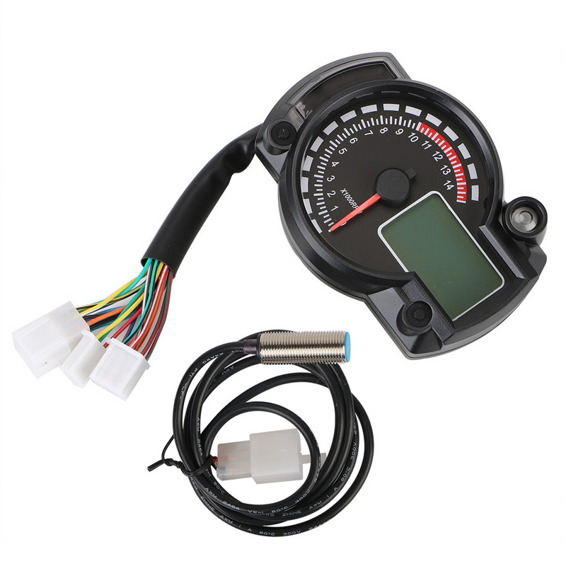 7 spalvų 299 KM/H motociklo LCD skaitmeninis odometro spidometras Moto prietaisų skydelis motociklo matuoklis MAX, skirtas BMW E46 E60 90 priedai