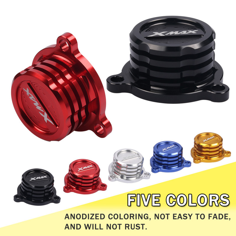 Motociklo modifikuoto vandens alyvos kuro filtro bako aušinimo spinduliuojančio dangčio dangtelis, skirtas Yamaha XMAX300 XMAX250 X MAX XMAX 250 300 400