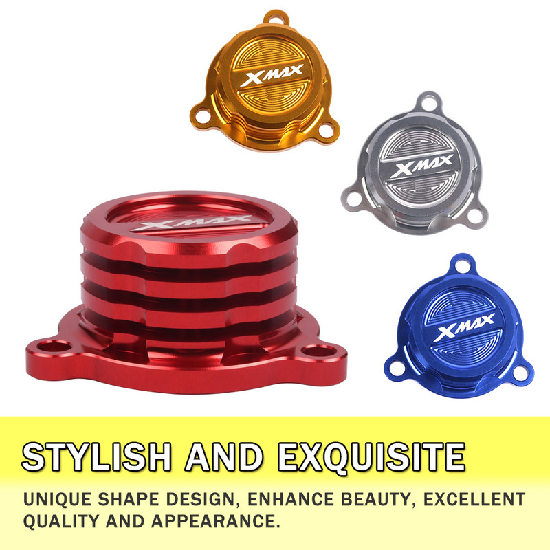 Motociklo modifikuoto vandens alyvos kuro filtro bako aušinimo spinduliuojančio dangčio dangtelis, skirtas Yamaha XMAX300 XMAX250 X MAX XMAX 250 300 400