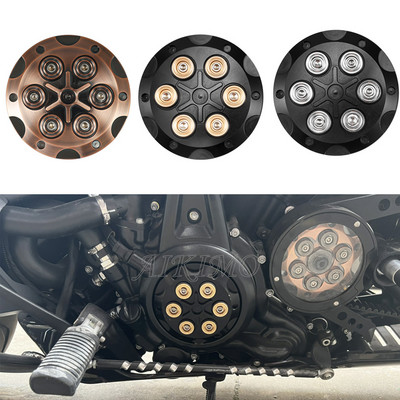 3 spalvų motociklo aliuminio kairysis variklio korpusas Variklio variklio sankabos šoninis dangtis skirtas Harley Sportster S RH1250 RH1250S 2021-22