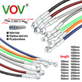 Motociklų metalinės žarnos stabdžių žarna Dviračių pynimo stabdžių žarna Linija Plieninė Hidraulinis dujų kabelis motociklų stabdžių linijų kabeliui ATV