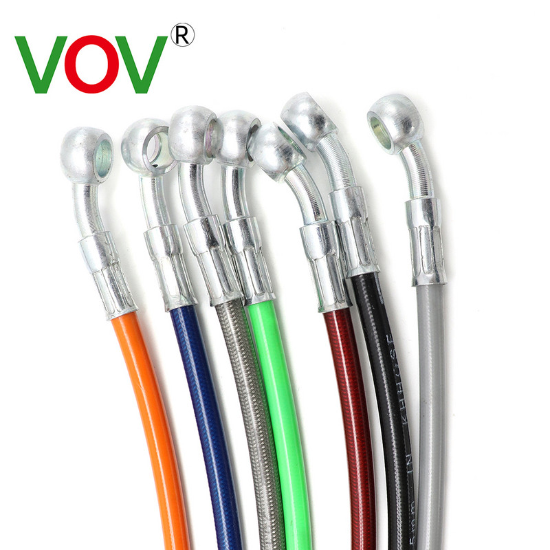 Motociklų metalinės žarnos stabdžių žarna Dviračių pynimo stabdžių žarna Linija Plieninė Hidraulinis dujų kabelis motociklų stabdžių linijų kabeliui ATV