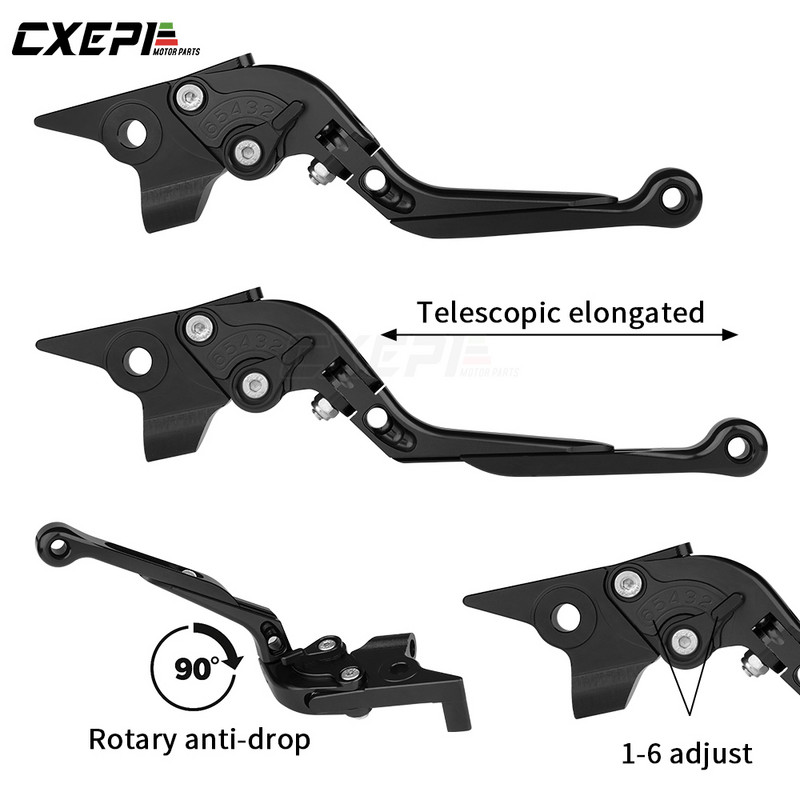 Motociklų priedai CNC reguliuojamos ištraukiamos sulankstomos stabdžių sankabos svirtys, skirtos Suzuki GIXXER 250 SF 2020 2021 2022 m.