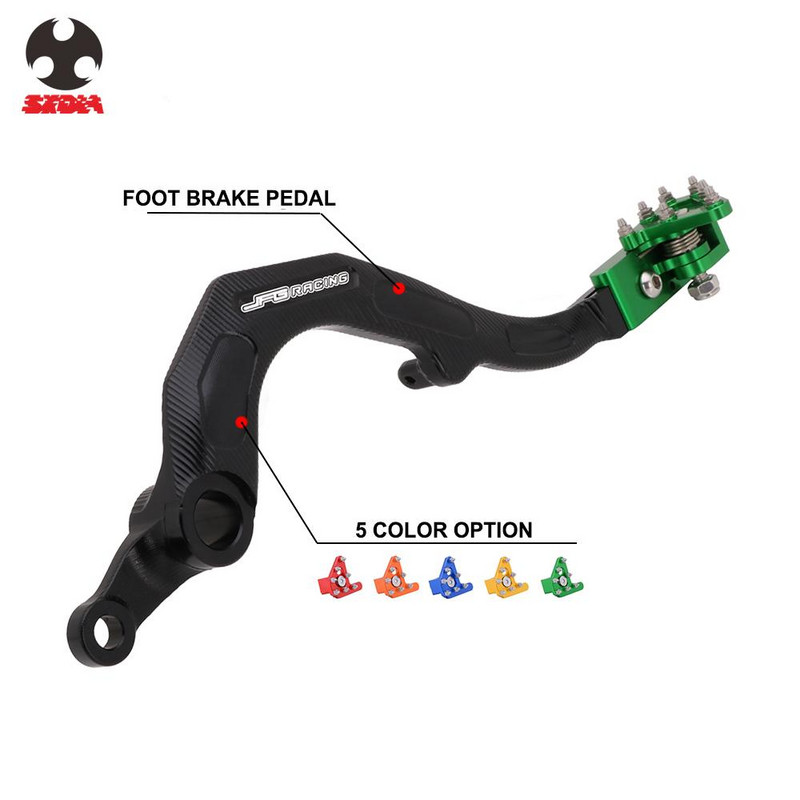 Motociklų dalys CNC pėdos stabdžių svirties pedalas, skirtas KAWASAKI KX450F 2006-2018 KX450 2020 KLX450R 2008-2019 KX250 KX250F
