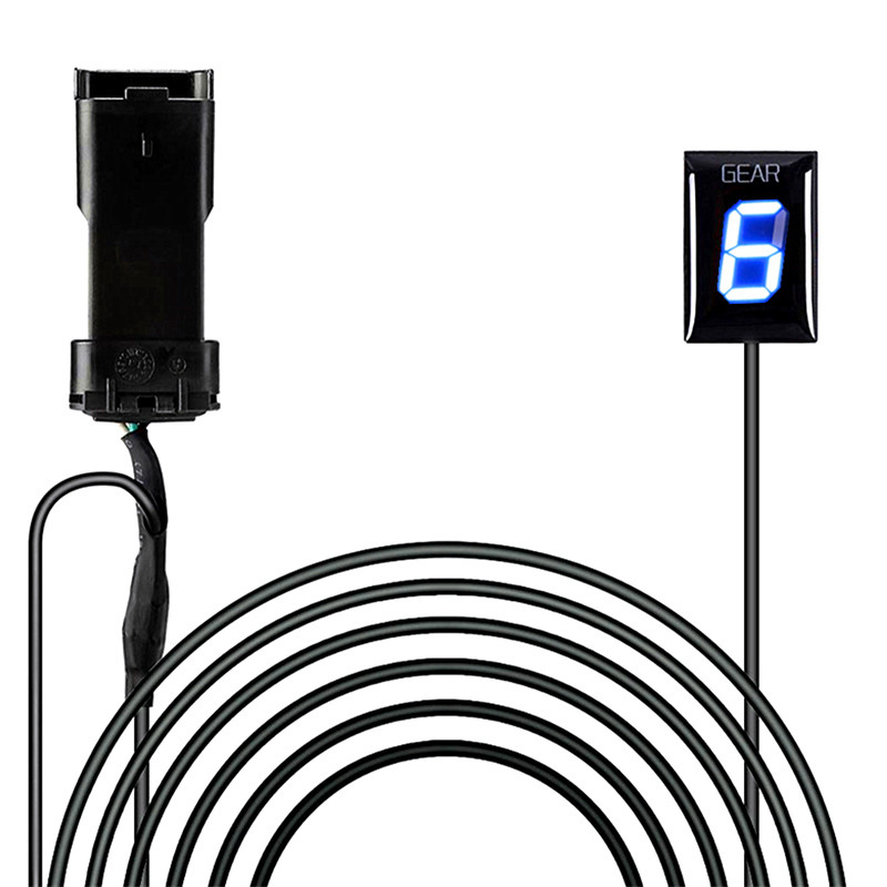 Ukazovateľ prevodového stupňa pre motocykle Ducati Cafe Racer Monster 696 796 1100 Scrambler 400, montáž na riadiacu jednotku motora, zobrazenie rýchlosti a prevodového stupňa 1-6 úrovní