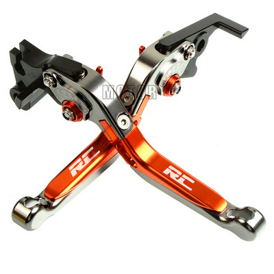 CNC alumínium motorkerékpár állítható összecsukható fék tengelykapcsoló karok RC200 RC390 RC125 RC 200 390 250 125 motorkerékpárhoz