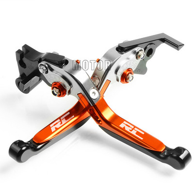 CNC alumínium motorkerékpár állítható összecsukható fék tengelykapcsoló karok RC200 RC390 RC125 RC 200 390 250 125 motorkerékpárhoz