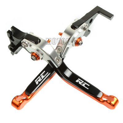 CNC alumínium motorkerékpár állítható összecsukható fék tengelykapcsoló karok RC200 RC390 RC125 RC 200 390 250 125 motorkerékpárhoz