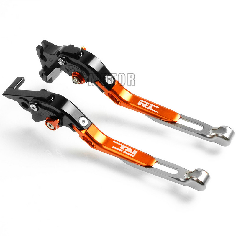 CNC alumínium motorkerékpár állítható összecsukható fék tengelykapcsoló karok RC200 RC390 RC125 RC 200 390 250 125 motorkerékpárhoz