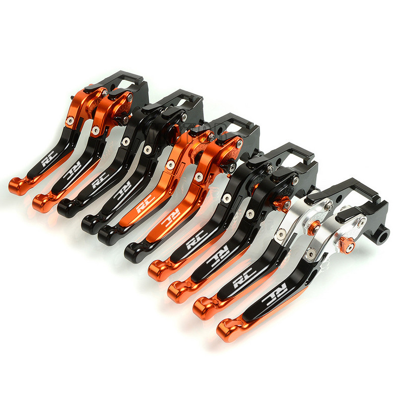 CNC alumínium motorkerékpár állítható összecsukható fék tengelykapcsoló karok RC200 RC390 RC125 RC 200 390 250 125 motorkerékpárhoz