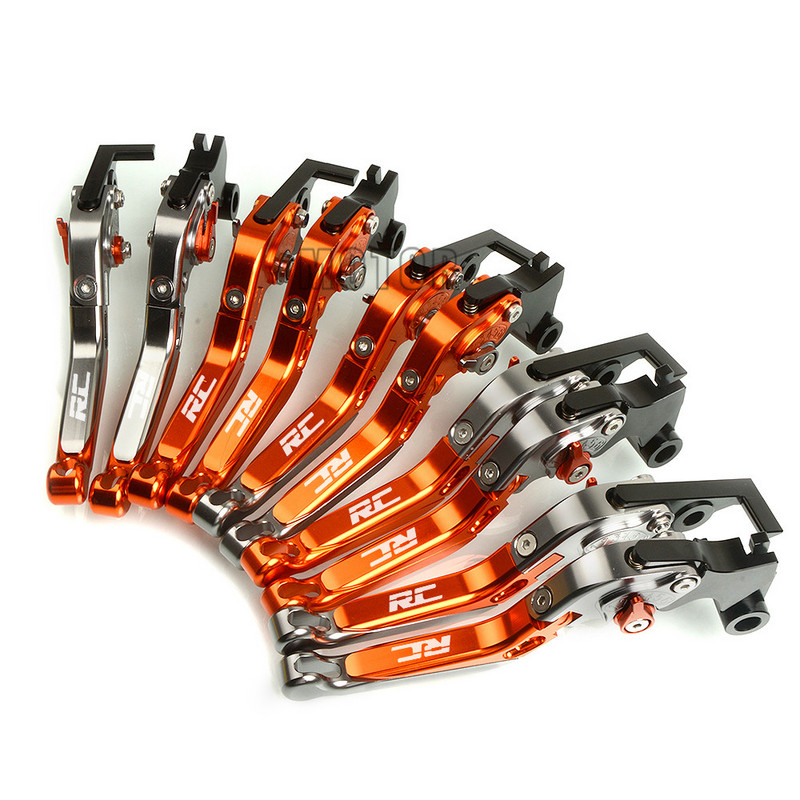 CNC alumínium motorkerékpár állítható összecsukható fék tengelykapcsoló karok RC200 RC390 RC125 RC 200 390 250 125 motorkerékpárhoz