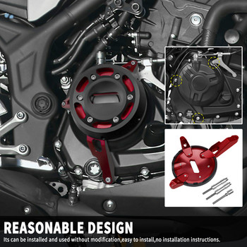 Аксесоари за мотоциклети Дясната страна на щепсела на двигателя Плъзгач на предпазния капак на статора за YAMAHA YZF R3 R25 MT03 YZF-R25 YZF-R3 MT-03 2015-2022
