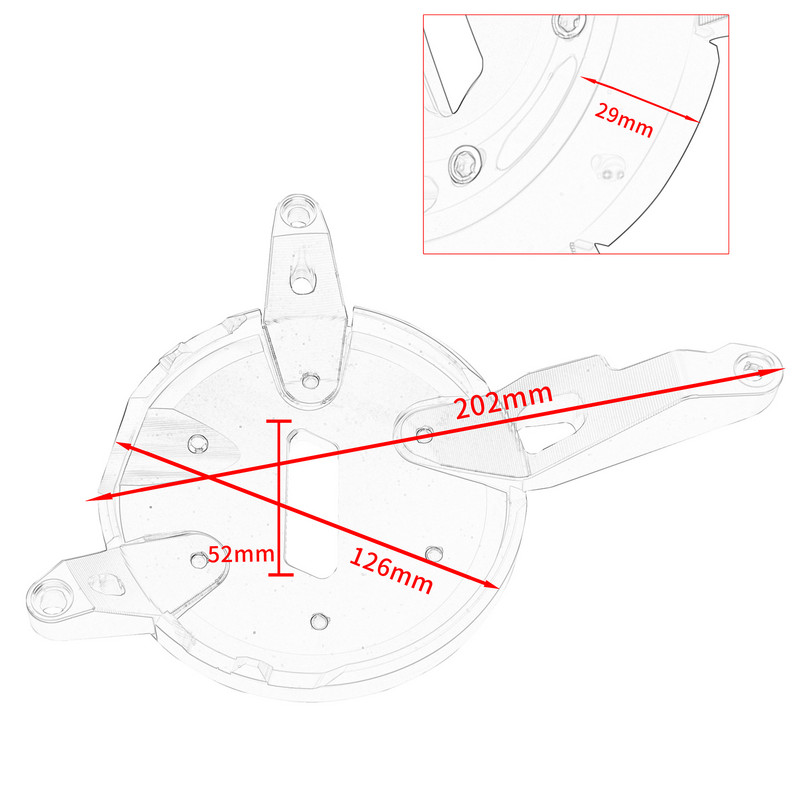 Príslušenstvo pre motocykle, pravý kryt statora motora, posuvník pre YAMAHA YZF R3 R25 MT03 YZF-R25 YZF-R3 MT-03 2015-2022