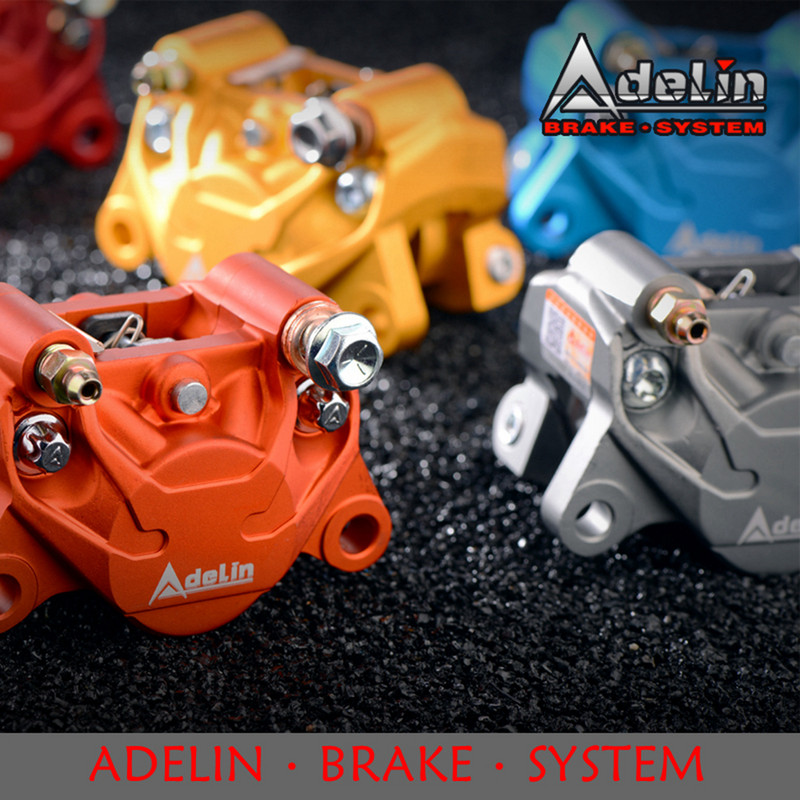 Adelin Official ADL-17 motocyklové hydraulické brzdové strmene Univerzálny 84 mm 2-piestový brzdový strmeň pre brzdový systém motocykla