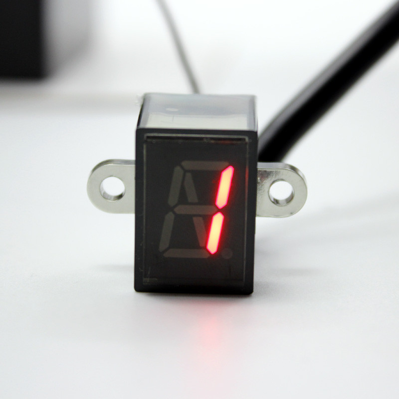 ROAOPP Universal Motocicletă 1-6 viteze Indicator de afișare digitală a treptei de viteză Montare directă impermeabilă pentru Suzuki Honda Yamaha Kawasaki