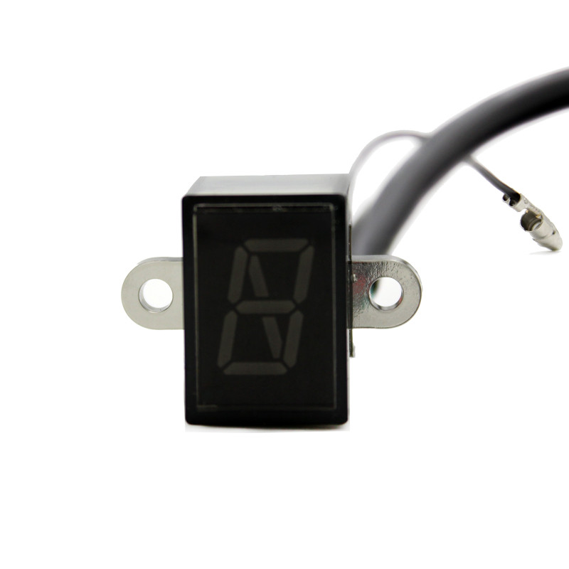 ROAOPP Universal Motocicletă 1-6 viteze Indicator de afișare digitală a treptei de viteză Montare directă impermeabilă pentru Suzuki Honda Yamaha Kawasaki