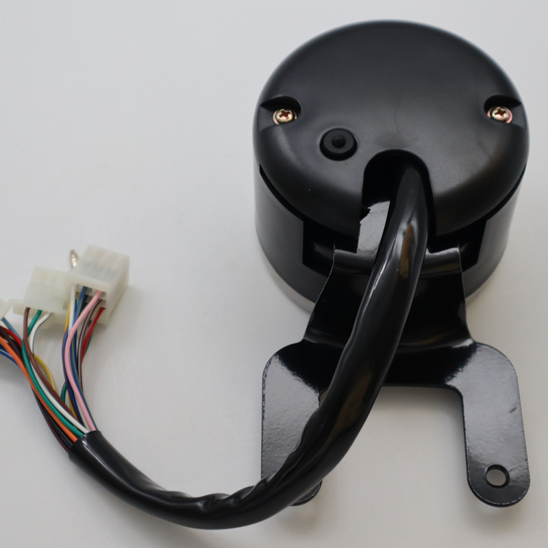 Többfunkciós mérőműszerek Műszerek Motorkerékpár Digitális kilométer-számláló Fordulatszámmérő Üzemanyagszint Sebességmérő Kijelző Led Kerek 12000rpm