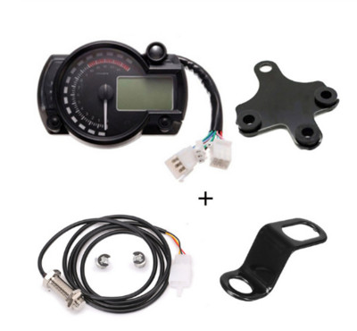 15000 ford./perc Modern Motorkerékpár Digitális Világító LCD Digitális Sebességmérő Fordulatszámmérő Fordulatszámmérő Állítható motorkerékpár sebességmérő