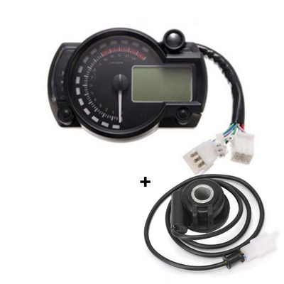 15000 ford./perc Modern Motorkerékpár Digitális Világító LCD Digitális Sebességmérő Fordulatszámmérő Fordulatszámmérő Állítható motorkerékpár sebességmérő