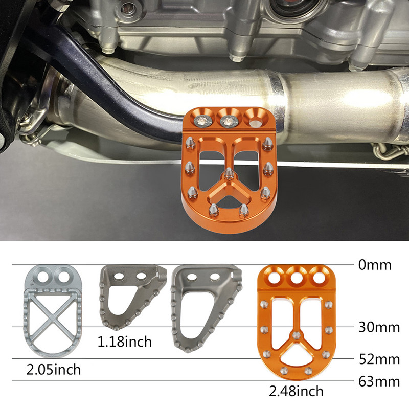 Pre KTM 690 Enduro R 2019 2020 2021 2022 690 SMC R Predĺženie doštičky brzdovej páky pre KTM 990 Adv 950 Adventure 2002-2012