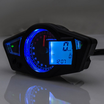 Мотоциклет LCD цифров скоростомер тахометър PS250 инструменти 0-299 km/h 14000/11000 RPM тахо инструменти с ODO TRIP
