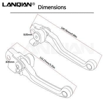 Аксесоари за мотоциклети Dirt Pit Bike Pivot Brake Clutch Lover за Honda CRF450R CRF 450R CRF 450 R 2002-2018 2014 2015 2016 2017