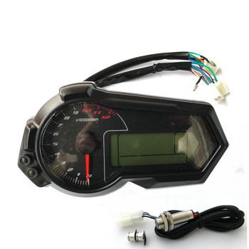Universal 1200rpm οδόμετρο μοτοσικλέτας Ταχόμετρο UTV LCD Ψηφιακό Ταχύμετρο Για 2,4 Κύλινδρους N1-6